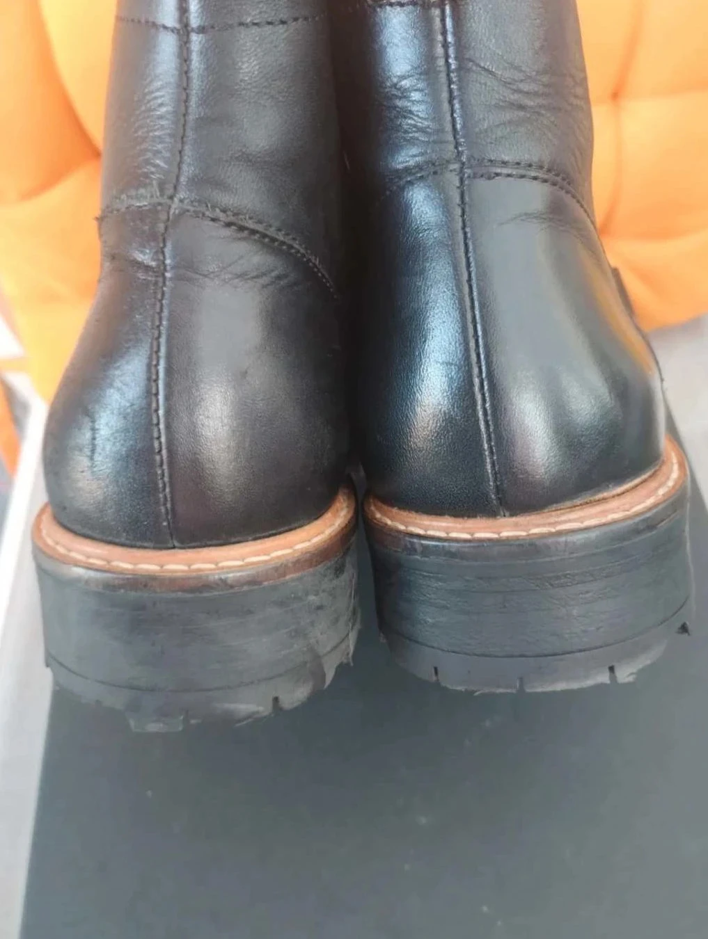 Botins pretos com cadarço, couro, André P37 – photo 7